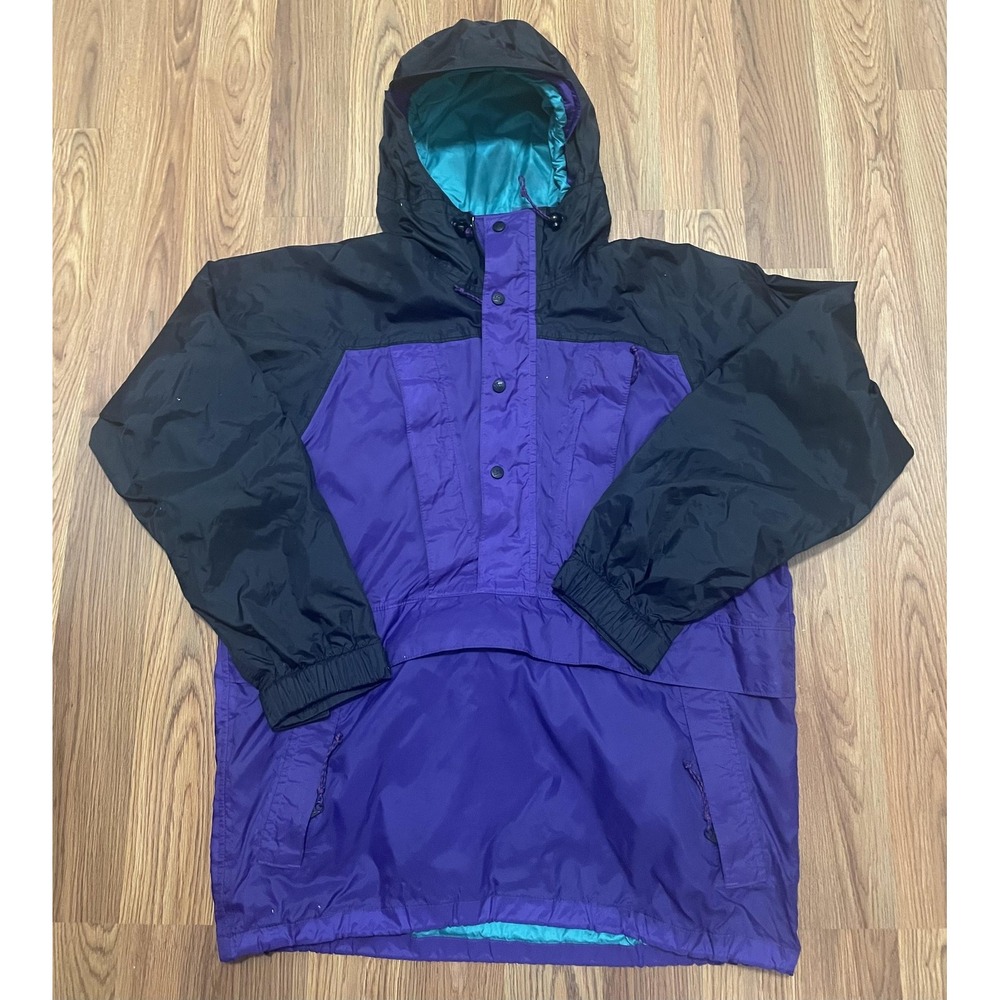 REI Elements Anorak Jacket Mens Large Pullover 90s Vintage Made USA